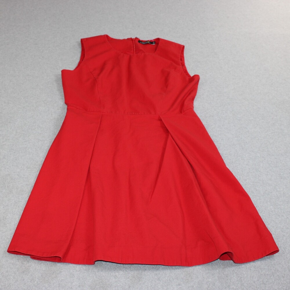 Kate Spade Saturday Dress Women 6 Red Fit Flare Pockets Twee Heritage Capsule